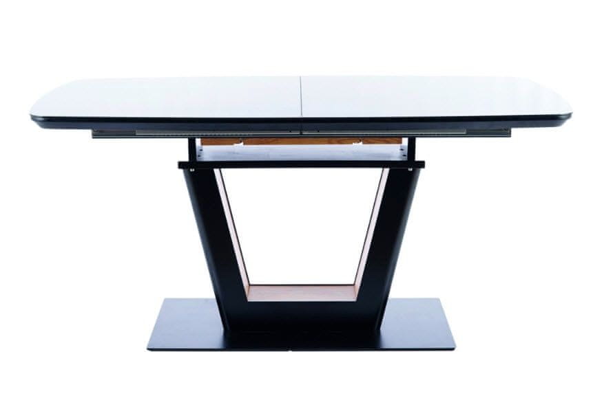 CASARREDO Jedálenský stôl rozkladacia SYDNEY dub/čierna/čierny mat